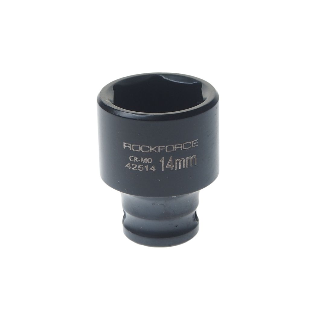 Головка торцевая 14мм 1/4" 6-гранная ударная L=35мм ROCKFORCE RF-42514 /1