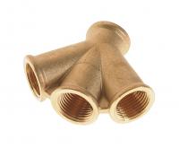 Разветвитель W-образный ER-SP029/3: внутр.резьба 1/2" ЭВРИКА /1/10