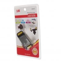 Держатель телефона 3R-1027 BLACK/YELLOW 61-93мм на дефлектор 3R /1/60