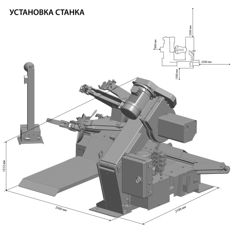 SIVIK ГШС-515В Шиномонтажный станок для грузовиков и сельхозтехники