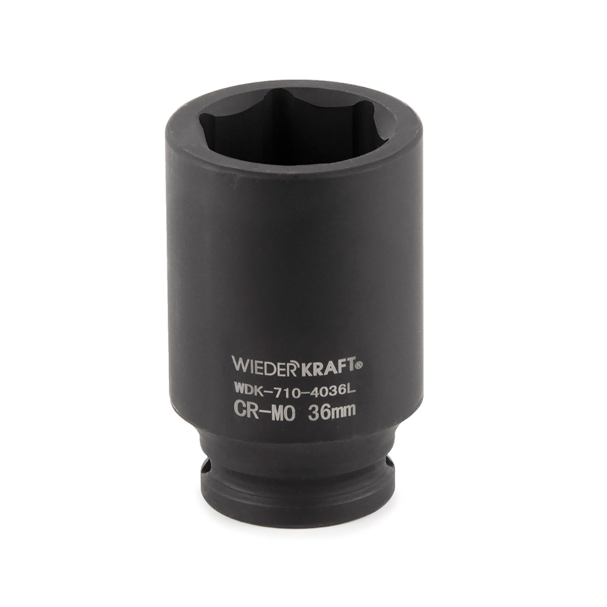 WDK-710-4036L Головка торцевая ударная глубокая 1/2", 6 граней, 36 мм