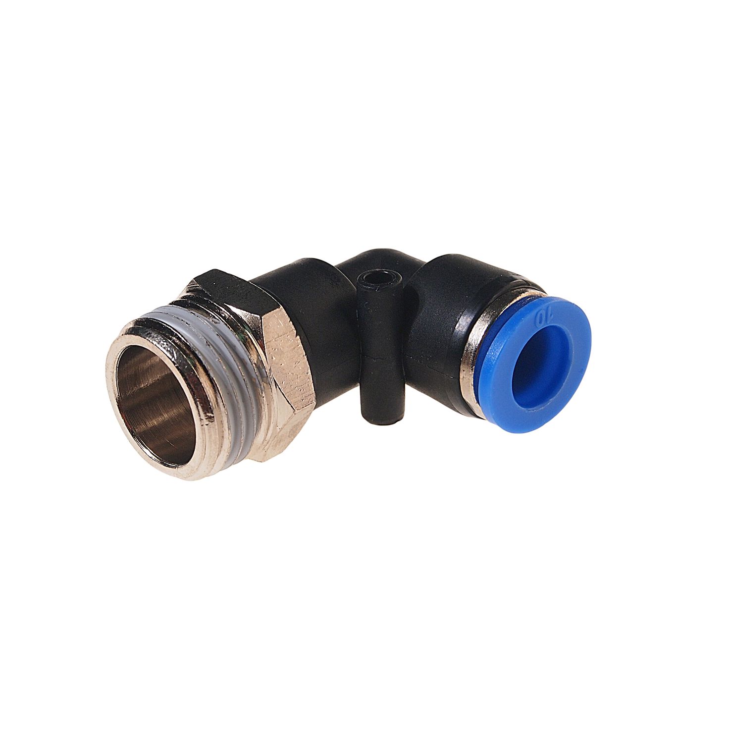 Фитинг  RF-SPL10-04 угловой для пластиковых трубок 10мм с наружной резьбой 1/2" ROCKFORCE /1