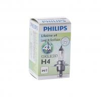 Автолампа H4 (60/55) P43t-38 LongLife EcoVision 12V PHILIPS /1/10