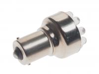Автолампа P21W (BA15s) 12 LED WHITE 6000K 84лм  24V MEGAPOWER /10 /100