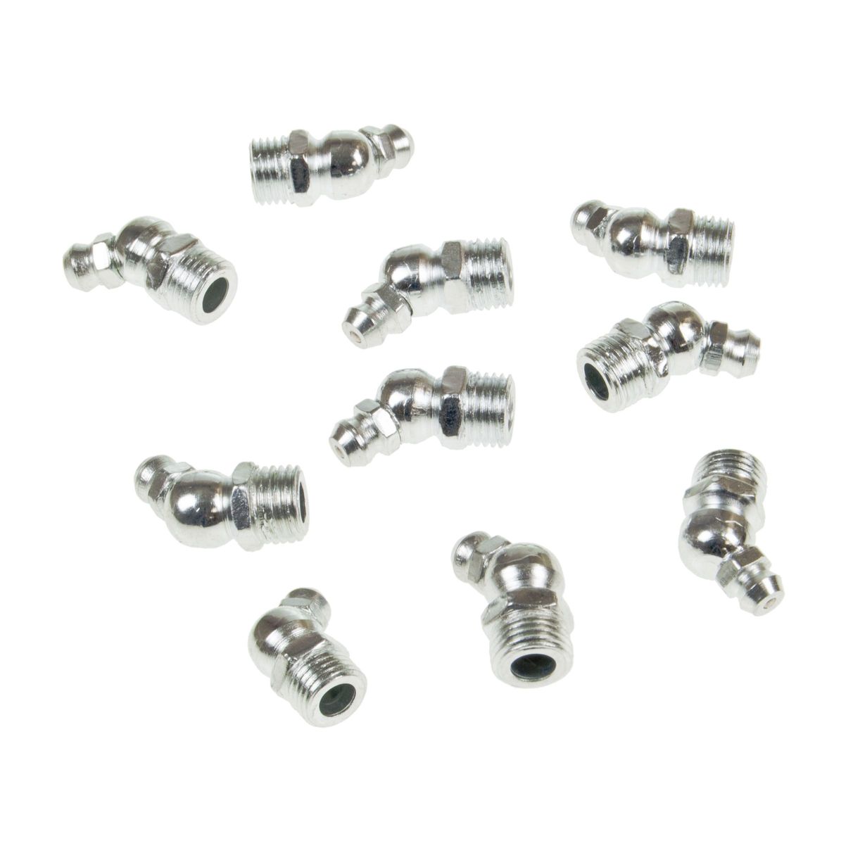 Пресс-масленка RF-GN-01-45-10MM: 10мм угловая (45град.), к-т 10 шт. ROCKFORCE /1/2000