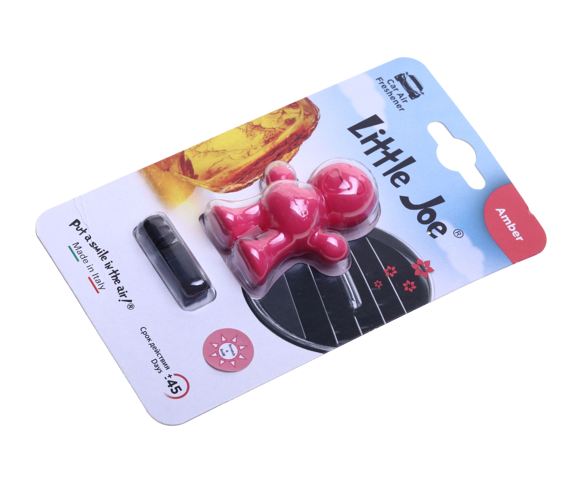 Ароматизатор воздуха EF1212 Little Joe Classic (Amber) на дефлектор, 3D-Polymer Drive Int /1/6