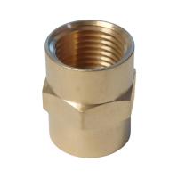 WDK-212FB Адаптер, резьба 1/2"-1/2" PT,  F-F (внутренний), латунь