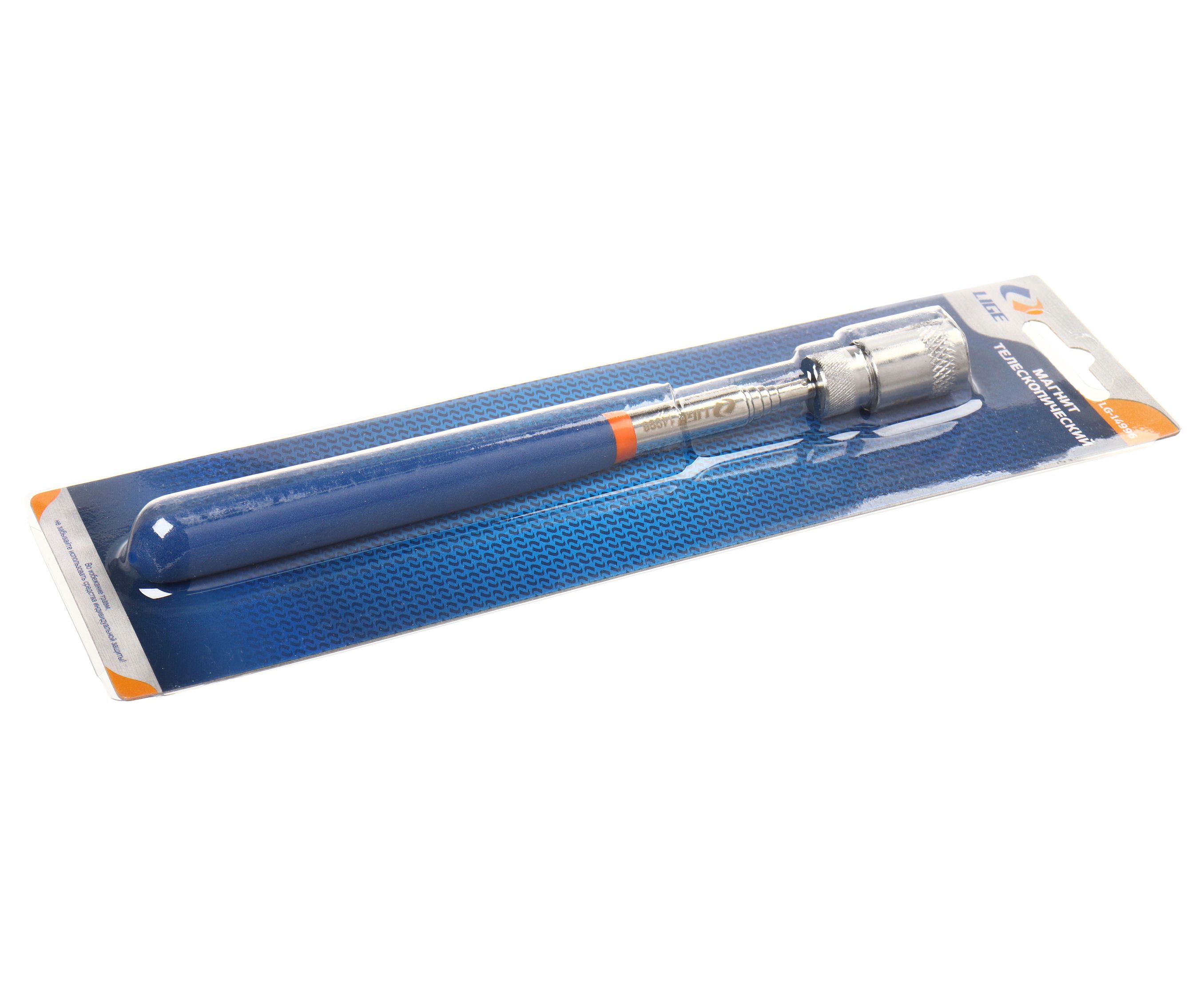 Магнит телескопический до 2,2кг., Ø 17мм, длина 195-815мм (1 LED, 3хLR44) LG-14996 LIGE /1/100 NEW