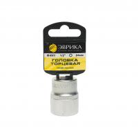 Головка торцевая 24мм 1/2" 6-гранная L=40мм (с держателем) ЭВРИКА ER-91317H  1/96