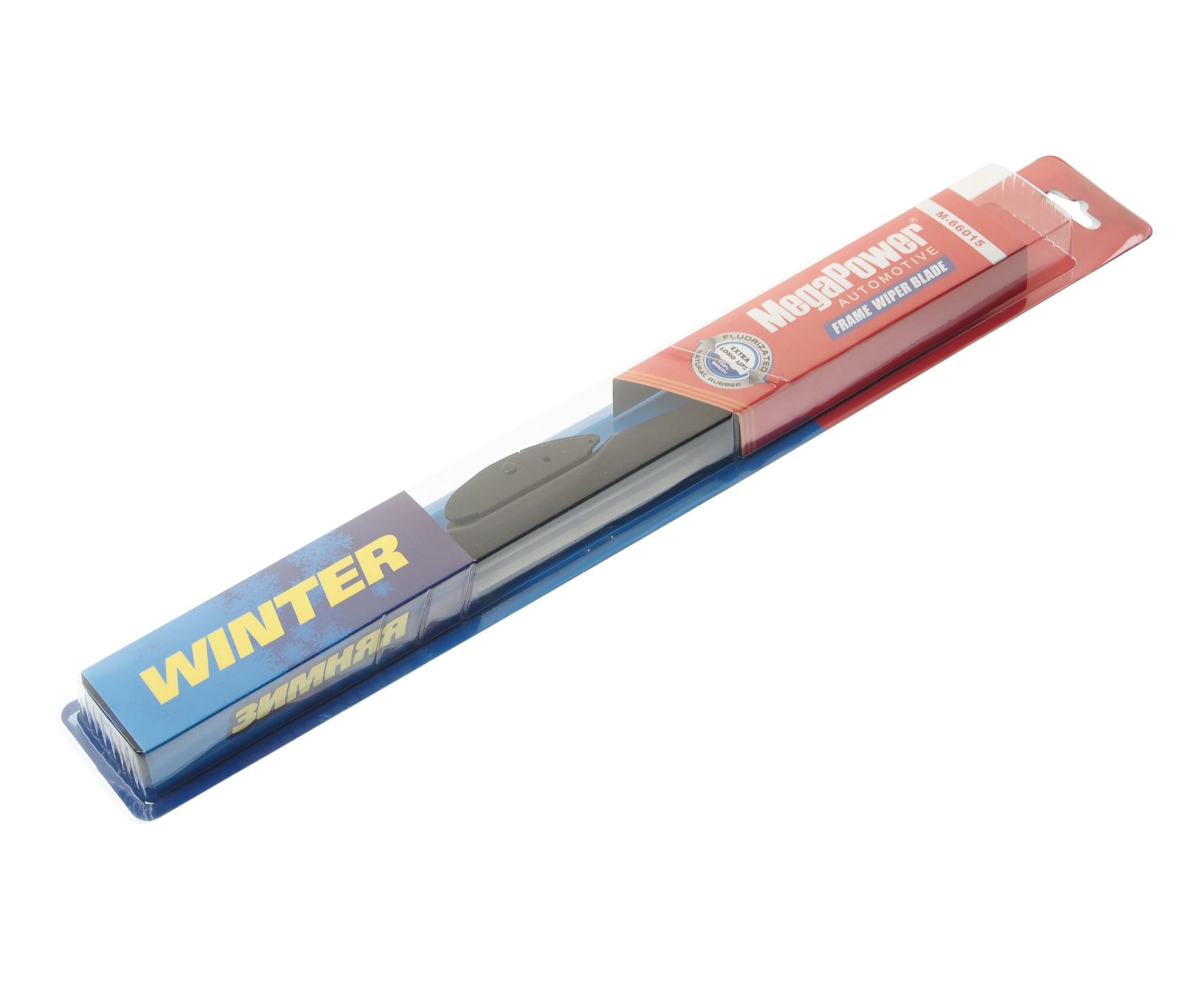 Щетка стеклоочистителя M-66015 "WINTER" 375мм (15") зимняя мультиклип MEGAPOWER /1/50