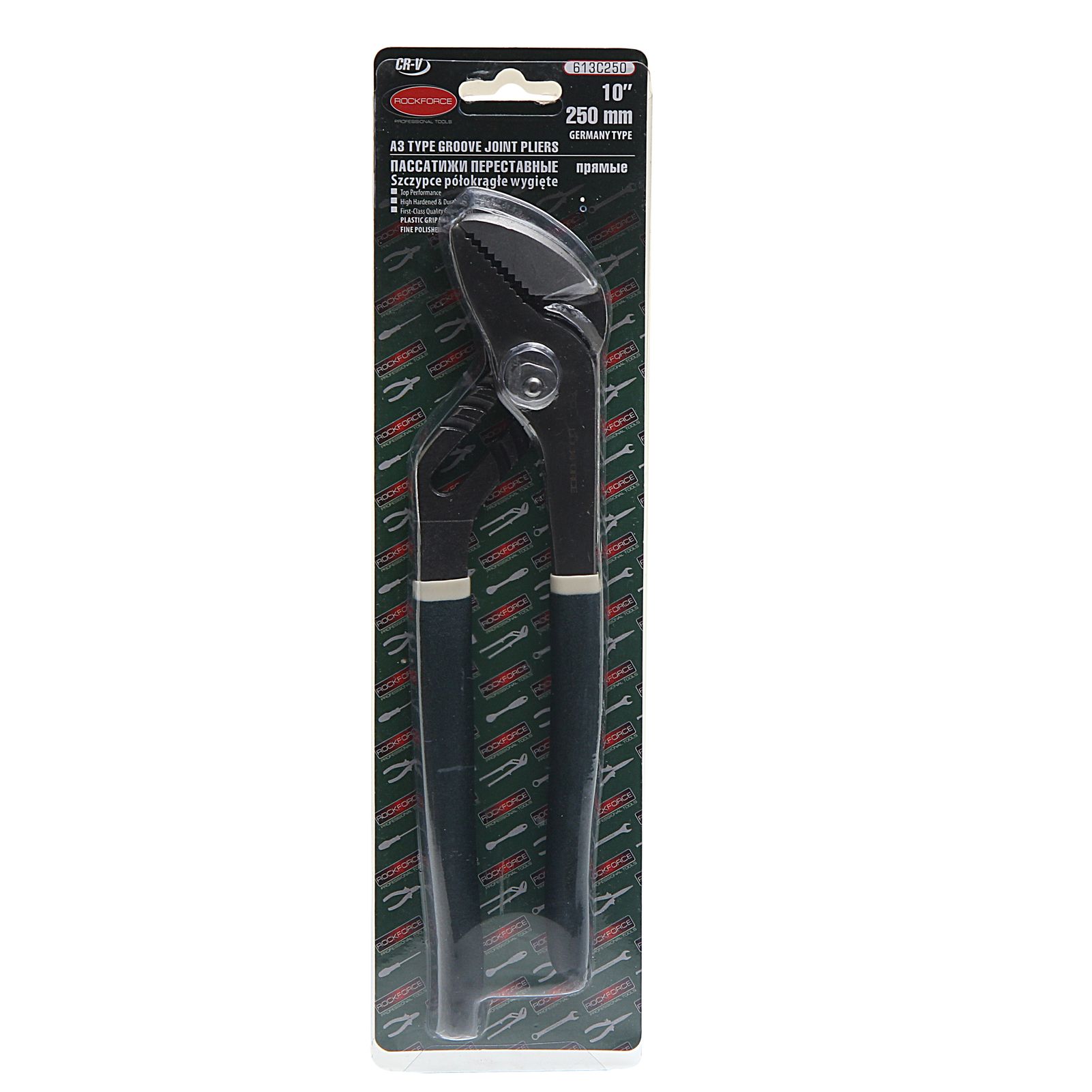 Пассатижи RF-613C250 переставные 10" (250мм) ROCKFORCE /1