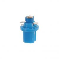 Автолампа T5 (W2*4.6d с патроном B8.5d) 1 SMD 3528  BLUE 2лм   12V MEGAPOWER /10 /100