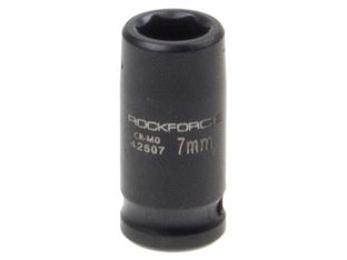 Головка торцевая  7мм 1/4" 6-гранная ударная L=35мм ROCKFORCE RF-42507 /1