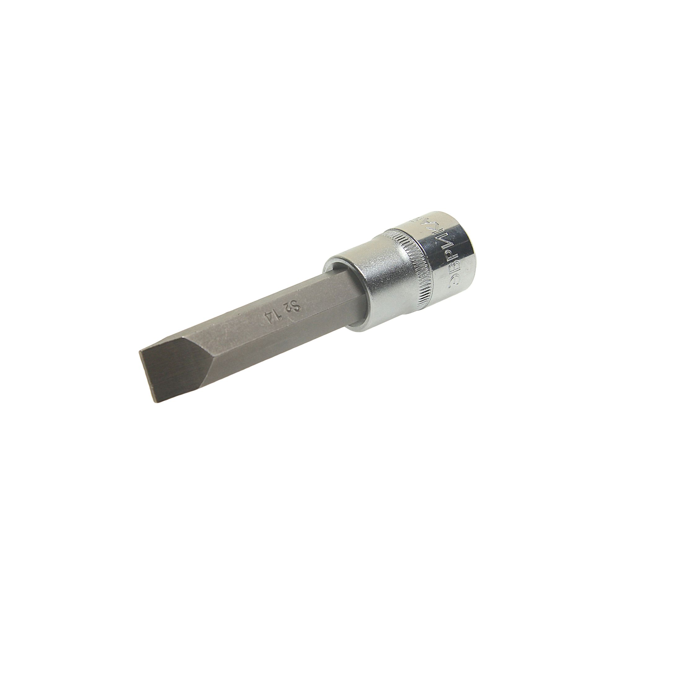 Насадка-вставка с битой шлиц SL14 ER-94308 1/2 14мм L=100мм ЭВРИКА /1/20