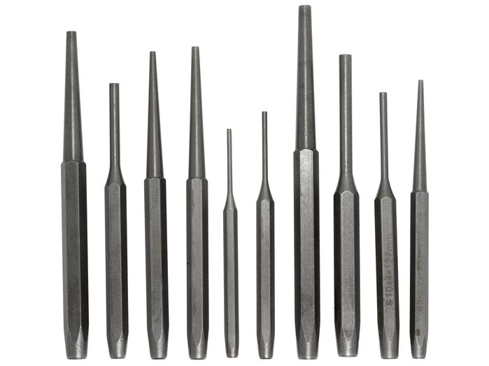 Набор выколоток RF-51013K: 10пр. (2.5х108мм, 2.5х133мм, 3х120мм, 3х146мм, 4х127мм, 4х150мм, 5х133мм, 5х159мм, 6х146мм, 6х171мм) ROCKFORCE /1/20