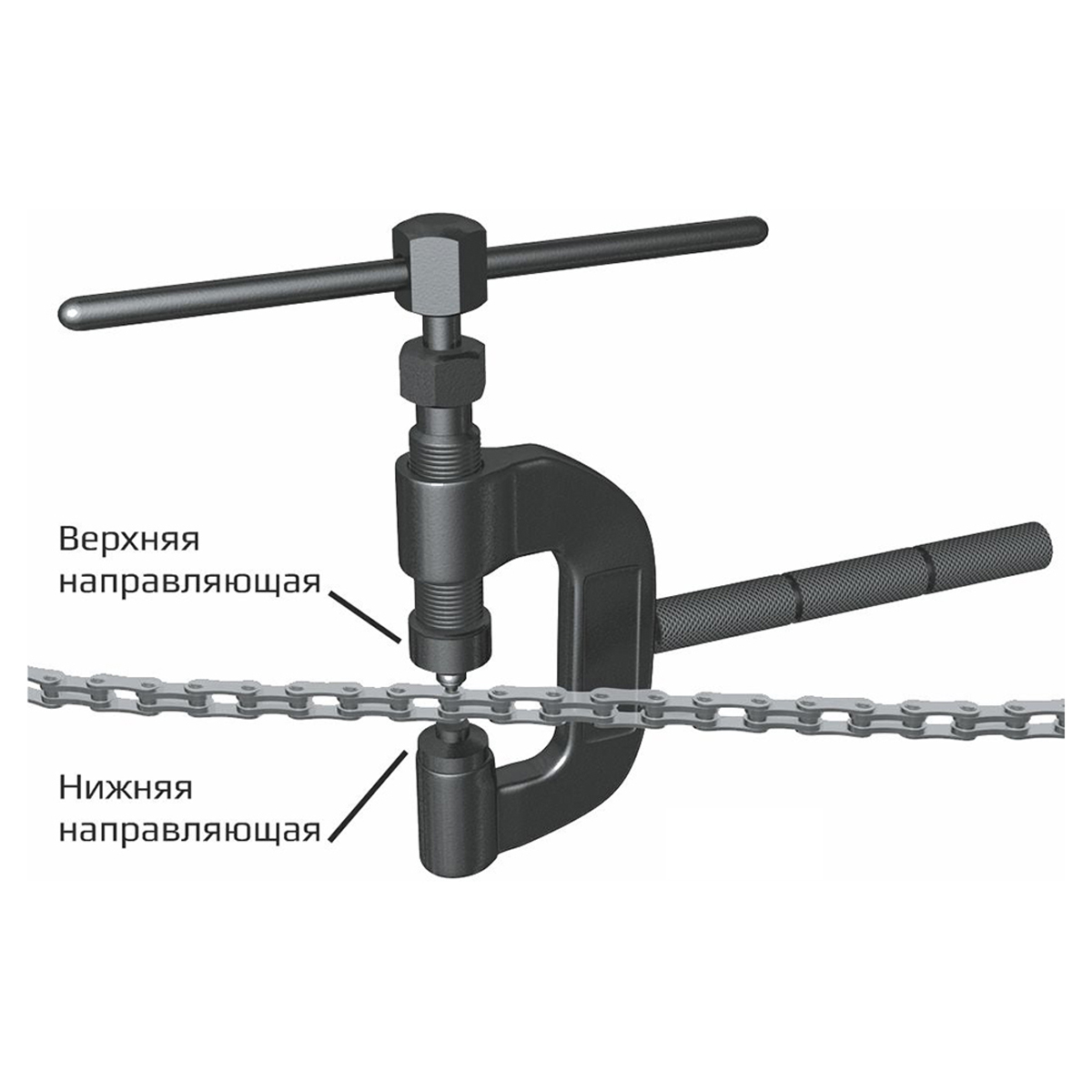 WDK-65988 Набор для расклепывания и заклепывания приводных цепей мототехники