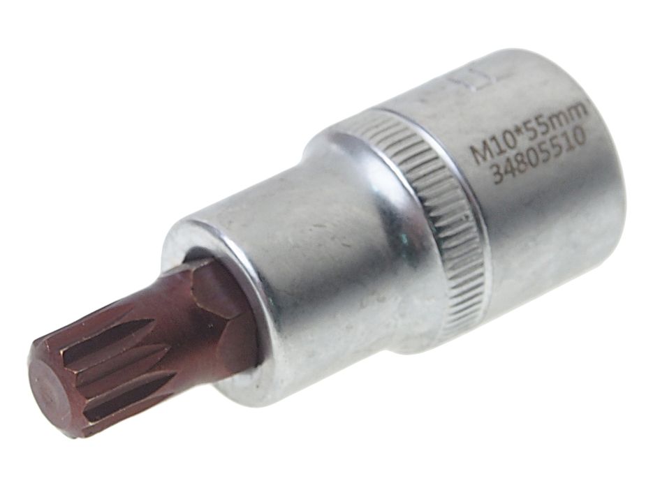 Головка-бита SPLINE 12-лучевая Premium M10 1/2" (L-55мм) ROCKFORCE /1