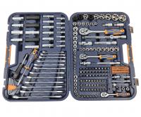 Набор инструмента 1/2"&1/4"&3/8" 6-гранный 218пр., в кейсе LG-S1218 LIGE /1