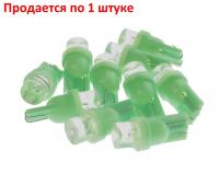 Автолампа T10W (W2,1x9,5d) 1 LED CONE GREEN 12V MEGA ELECTRIC/10