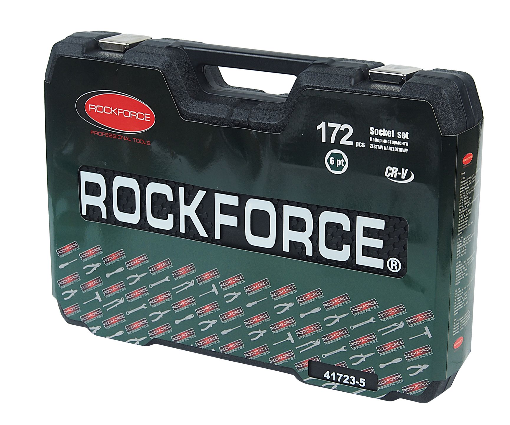 Набор инструмента RF-41723-5: 1/4", 3/8", 1/2" "DR 6-гранный (4-32мм) 172пр. ROCKFORCE /1/2