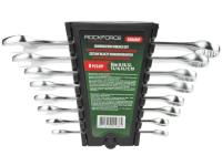 Набор ключей комбинированных RF-5086MP: 15грд., 8пр. (8, 10, 12-15, 17, 19мм), на пластиковом держателе ROCKFORCE /1/40