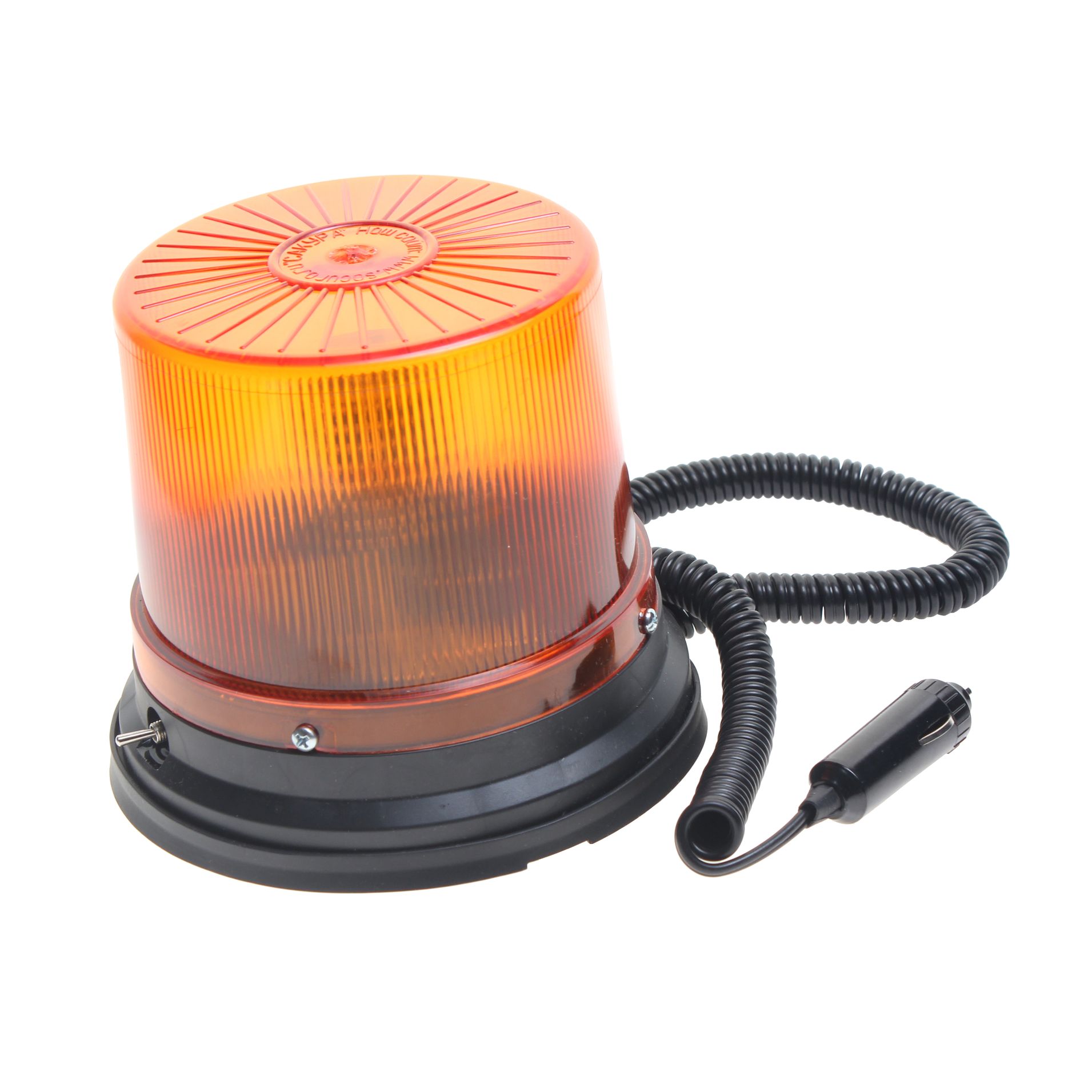 Маячок проблесковый МИМ 04 48LED 12/24V импульсный (2 режима) на магните желтый САКУРА /1/10