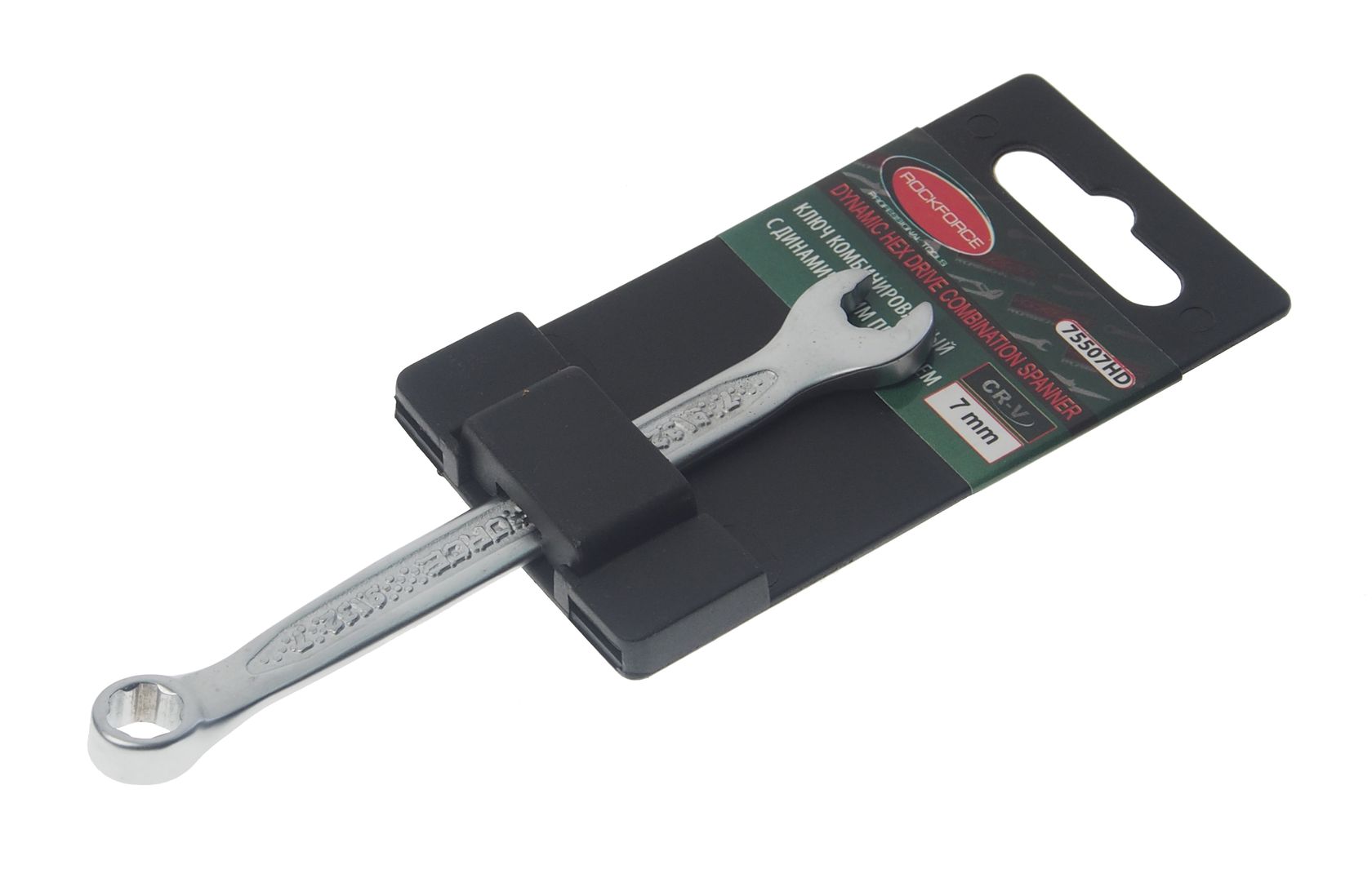 Ключ комбинированный7мм RF-75507HD с динамическим профилем ROCKFORCE /1/10