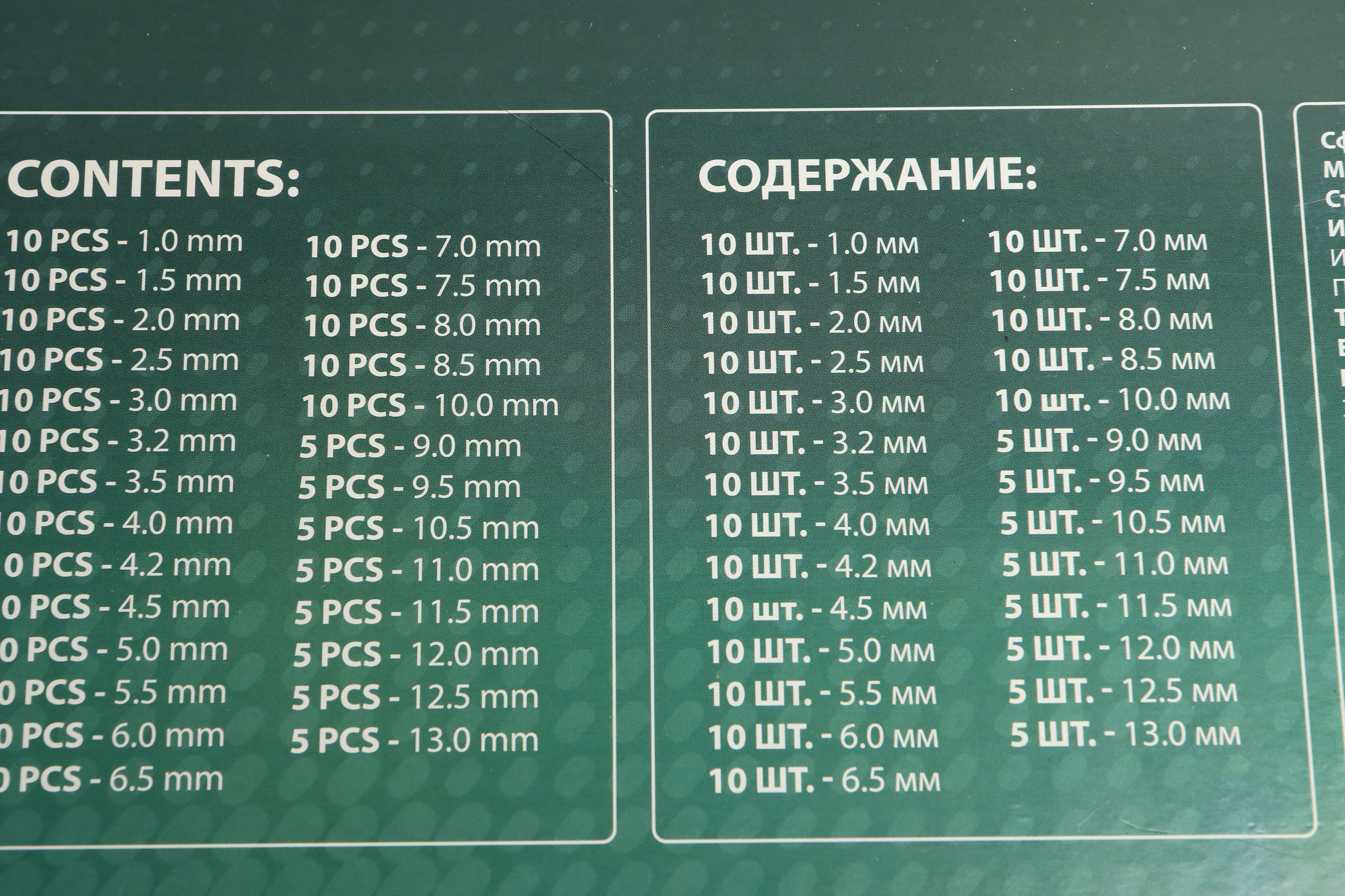 Набор сверл RF-924U230 по металлу 230пр в кейсе ROCKFORCE /1/5