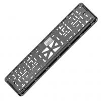 Рамка для номерного знака AB-012СССР (112/1-STD-СР) SILVER с защелкой и надписью "СССР" рельефная /1/30