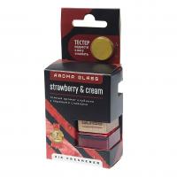Ароматизатор воздуха FTE-AG-09 AROMA GLASS (strawberry&cream) подвесной в стеклянном флаконе FOUETTE /1/30
