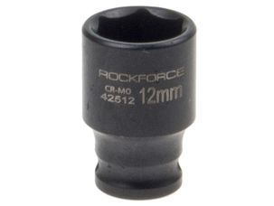 Головка торцевая 12мм 1/4" 6-гранная ударная L=35мм ROCKFORCE RF-42512 /1