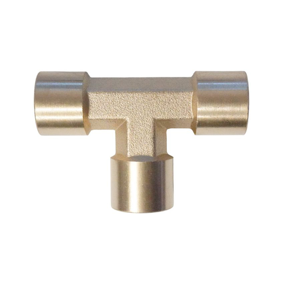 WDK-23PFB Фитинг T - образный, резъба 1/4" PT,  F-F-F (внутренний), латунь