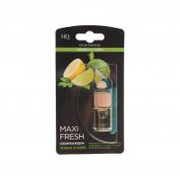 Ароматизатор воздуха HMF-15 MAXI FRESH (лимон и лайм) жидкостный подвесной, деревянная крышка 5мл /1/64