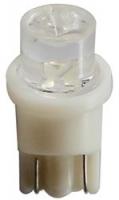 Автолампа T10W (W2,1x9,5d) 1 LED CONCAVE WHITE 6000K 10лм  24V MEGAPOWER /10 /100