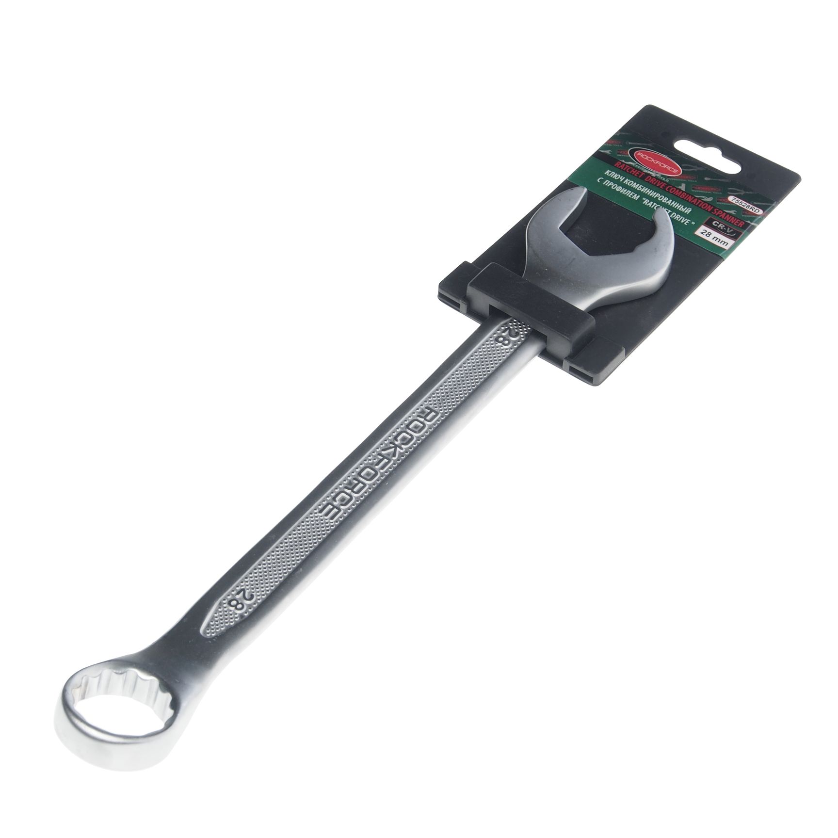 Ключ комбинированный 28мм RF-75528RD с профилем "Ratchet drive" ROCKFORCE /1