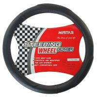 Оплетка руля MIS-LT34A (M) BLACK кожа MISTAR /1/25