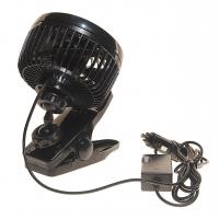Вентилятор HX-601 12см (4.5") 12V (4W) диммер, на прищепке, с регулируемыми углами обдува black/blue MITCHELL 1/24