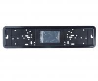 Рамка для номерного знака MIS-53133 BLACK с закругленными углами, нержавеющая сталь (на пластиковой подложке) MISTAR /1/50