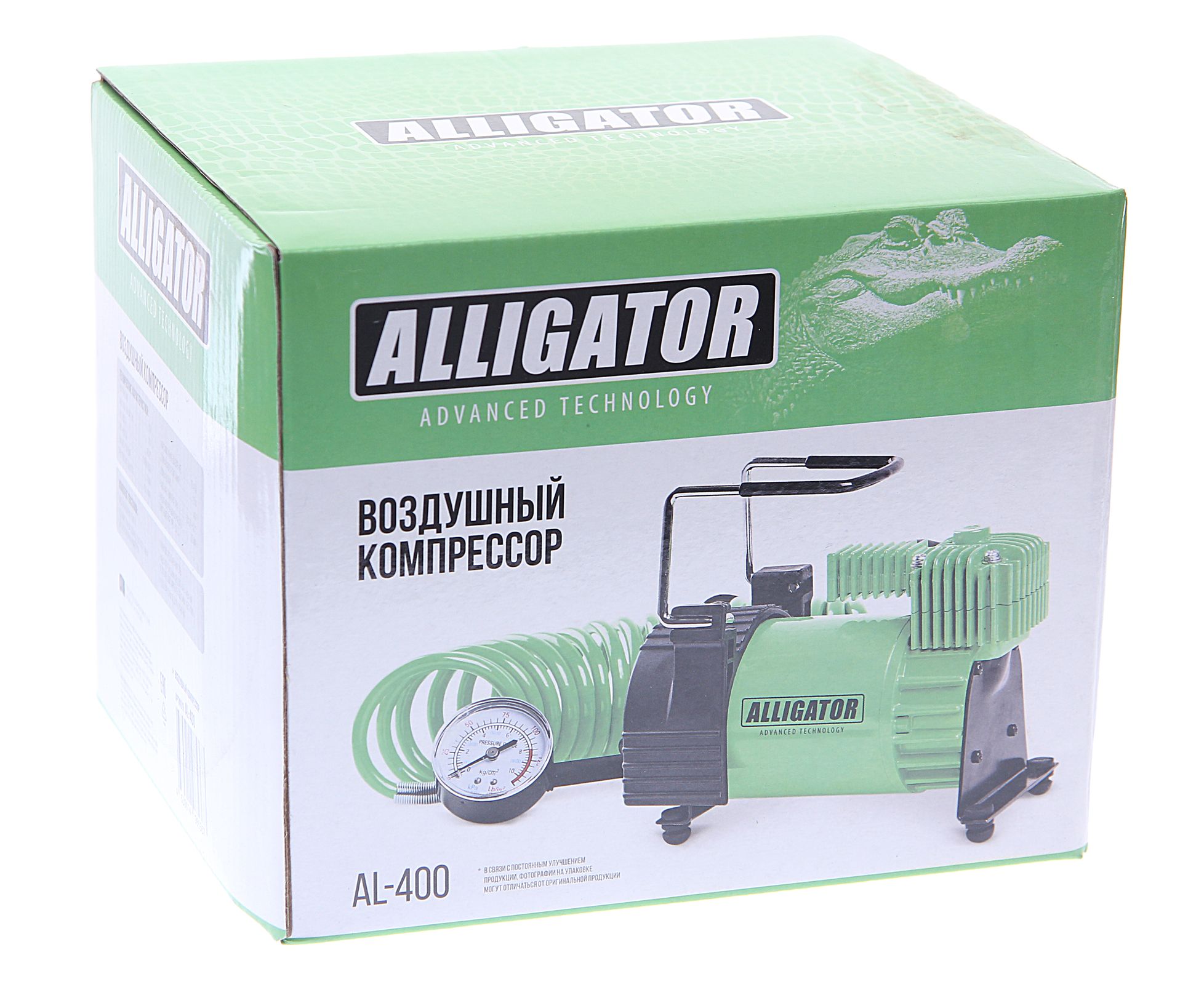 Компрессор АЛЛИГАТОР ALG-400 поршневой 180W (40л/мин) 12V AUTOPROFI /1/8