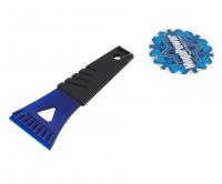 Скребок M-71014BL для льда, длина 18см, ширина лезвия 8см BLUE MEGAPOWER /1/200