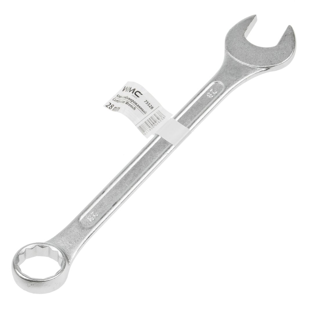 Ключ комбинированный 28мм WMC-75528 12-гранный прямой WMC TOOLS /1