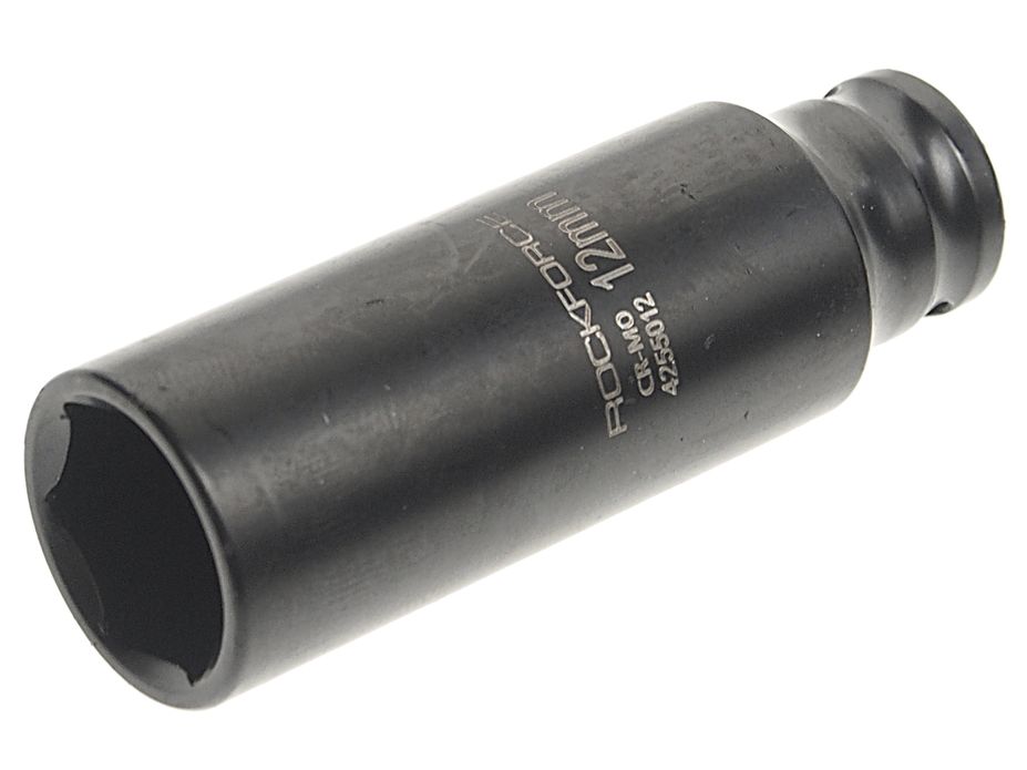 Головка торцевая 12мм 1/4" 6-гранная ударная удлиненная L= 50 мм ROCKFORCE RF-4255012 /1/10/180