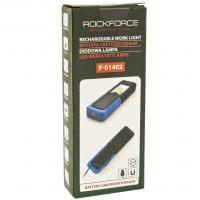 Лампа светодиодная RF-F-01402 аккумуляторная (5W COB+1W,магнит,180гр.,250Lm,2000mAh,зарядка12V,время раб.3ч,время заряд.2-3ч,защита гнезда зарядки) RO