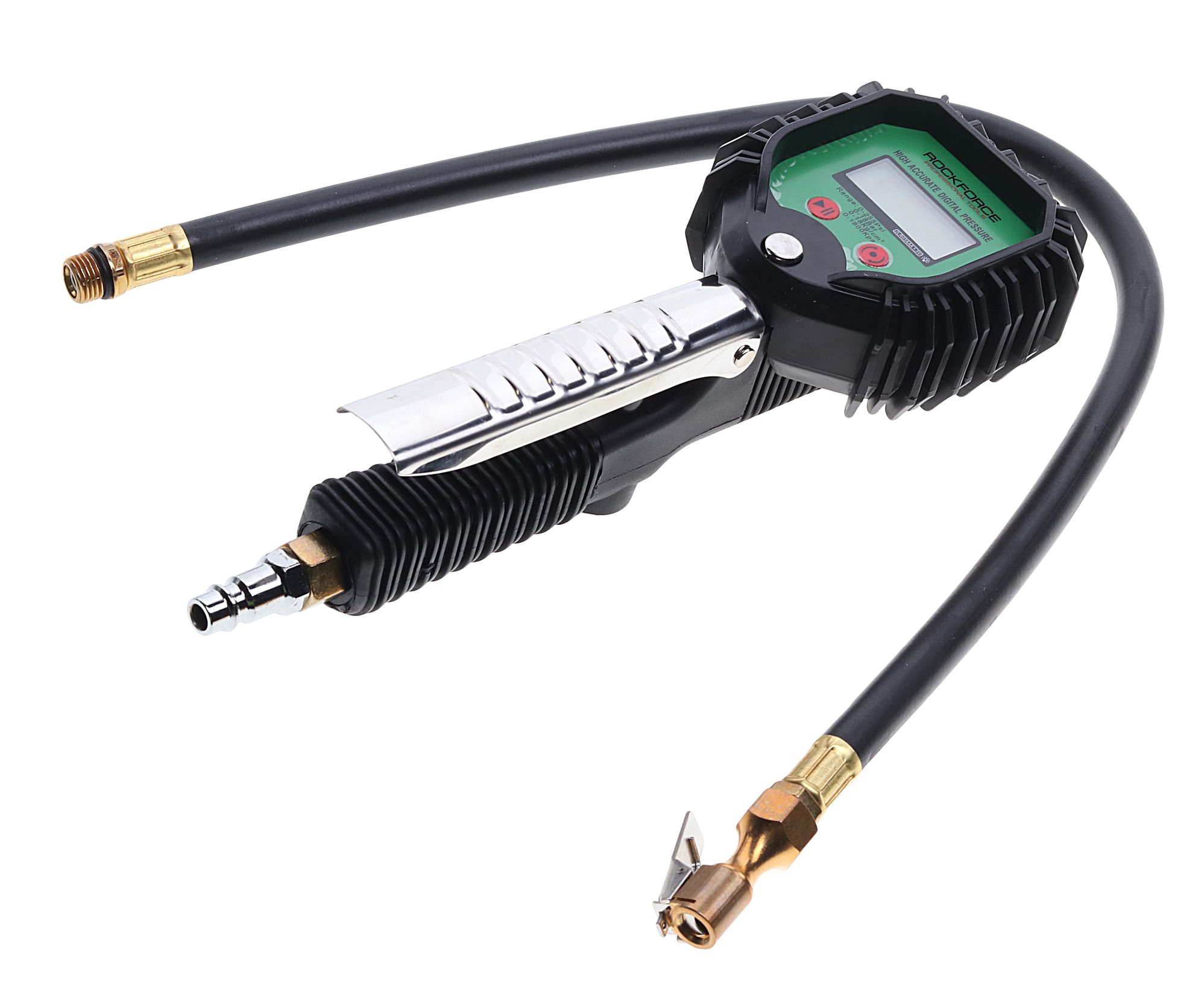 Пистолет для подкачки шин RF-23706 с цифровым манометром (0-18bar) ROCKFORCE /1/30