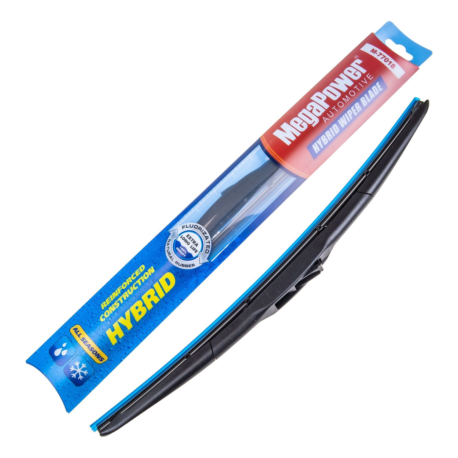 Щетка стеклоочистителя M-77018 "HYBRID" ALL SEASONS 450мм (18") MEGAPOWER /1/50