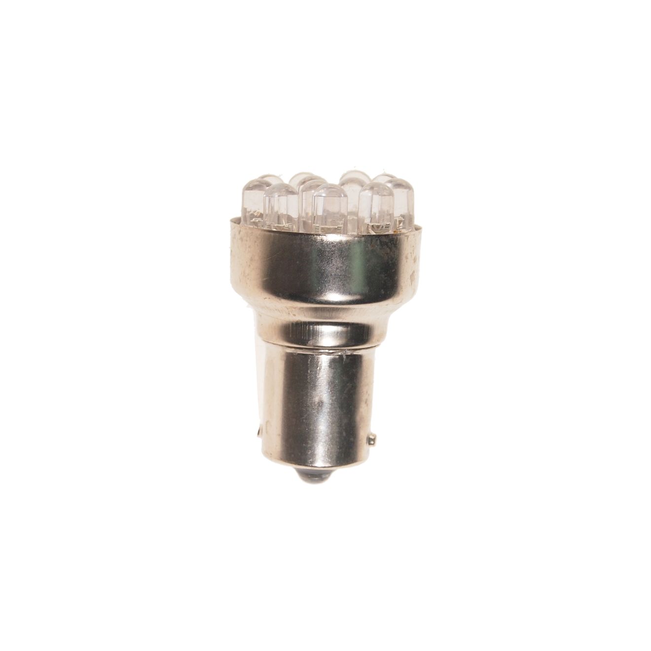 Автолампа P21W (BA15s) 12 LED WHITE 6000K 84лм   12V MEGAPOWER /10 /100