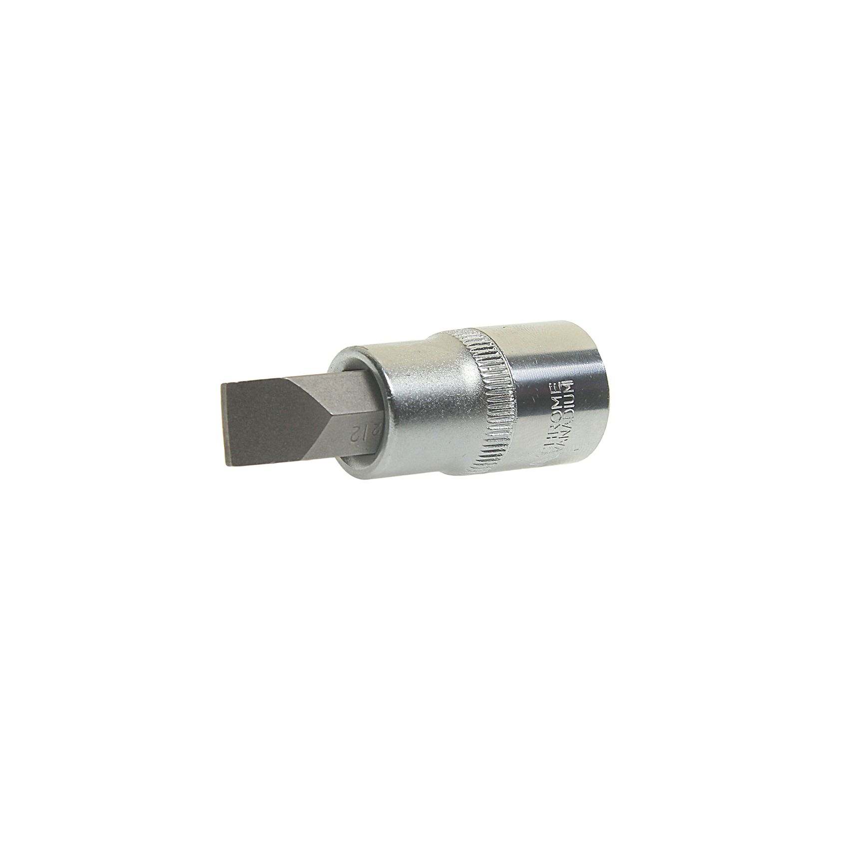 Насадка-вставка с битой шлиц SL12 ER-94303 1/2 12мм L=60мм ЭВРИКА /1/20