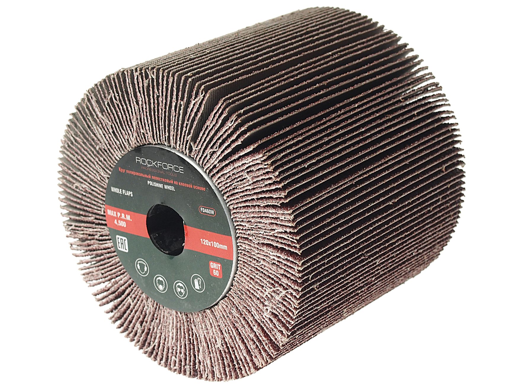 Насадка шлифовальная 120х100мм(Grit 60) ROCKFORCE /1/20
