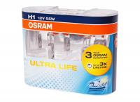 Автолампа H1 (55) P14.5s ULTRA LIFE (евробокс, 2шт) 12V OSRAM /1/100