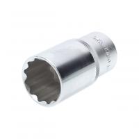 Головка торцевая 32мм 1/2" 12-гранная глубокая L=75мм ROCKFORCE RF-5497732 /1/10